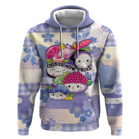 Personalized Japanese Kawaii Sushi Zip Hoodie Blue Wagara Palaka This Is How I Roll LT9 Pullover Hoodie Blue - Polynesian Pride