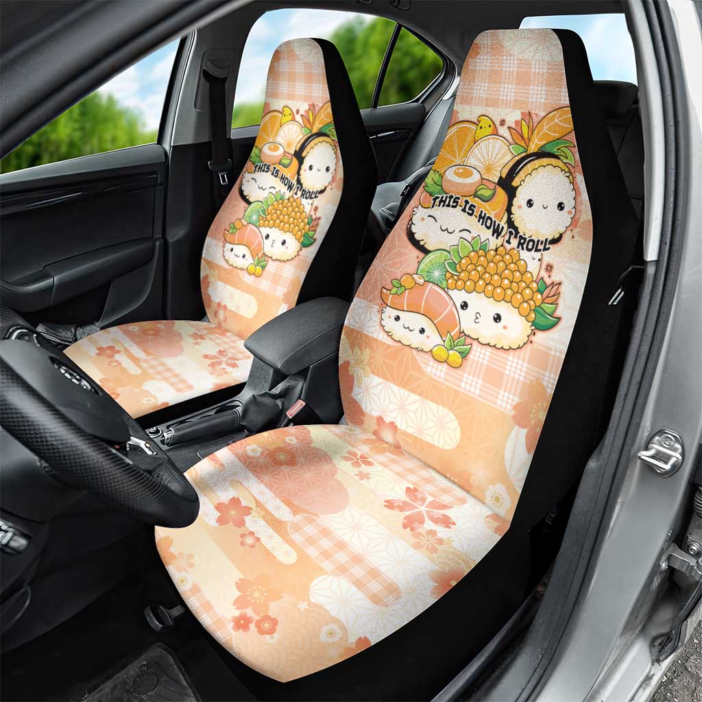 Japanese Kawaii Sushi Car Seat Cover Peach Wagara Palaka This Is How I Roll