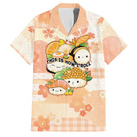 Personalized Japanese Kawaii Sushi Family Matching Off The Shoulder Long Sleeve Dress and Hawaiian Shirt Peach Wagara Palaka This Is How I Roll LT9 Dad's Shirt - Short Sleeve Peach - Polynesian Pride