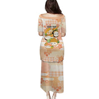 Personalized Japanese Kawaii Sushi Family Matching Puletasi and Hawaiian Shirt Peach Wagara Palaka This Is How I Roll LT9 - Polynesian Pride
