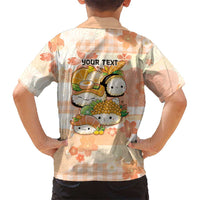 Personalized Japanese Kawaii Sushi Family Matching Summer Maxi Dress and Hawaiian Shirt Peach Wagara Palaka This Is How I Roll LT9 - Polynesian Pride