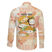 Personalized Japanese Kawaii Sushi Family Matching Summer Maxi Dress and Hawaiian Shirt Peach Wagara Palaka This Is How I Roll LT9 - Polynesian Pride