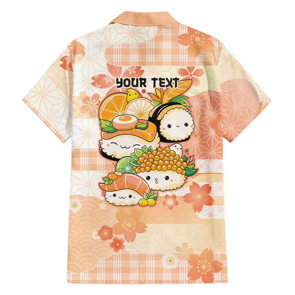 Personalized Japanese Kawaii Sushi Hawaiian Shirt Peach Wagara Palaka This Is How I Roll