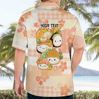 Personalized Japanese Kawaii Sushi Hawaiian Shirt Peach Wagara Palaka This Is How I Roll