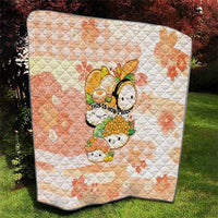 Japanese Kawaii Sushi Quilt Peach Wagara Palaka This Is How I Roll