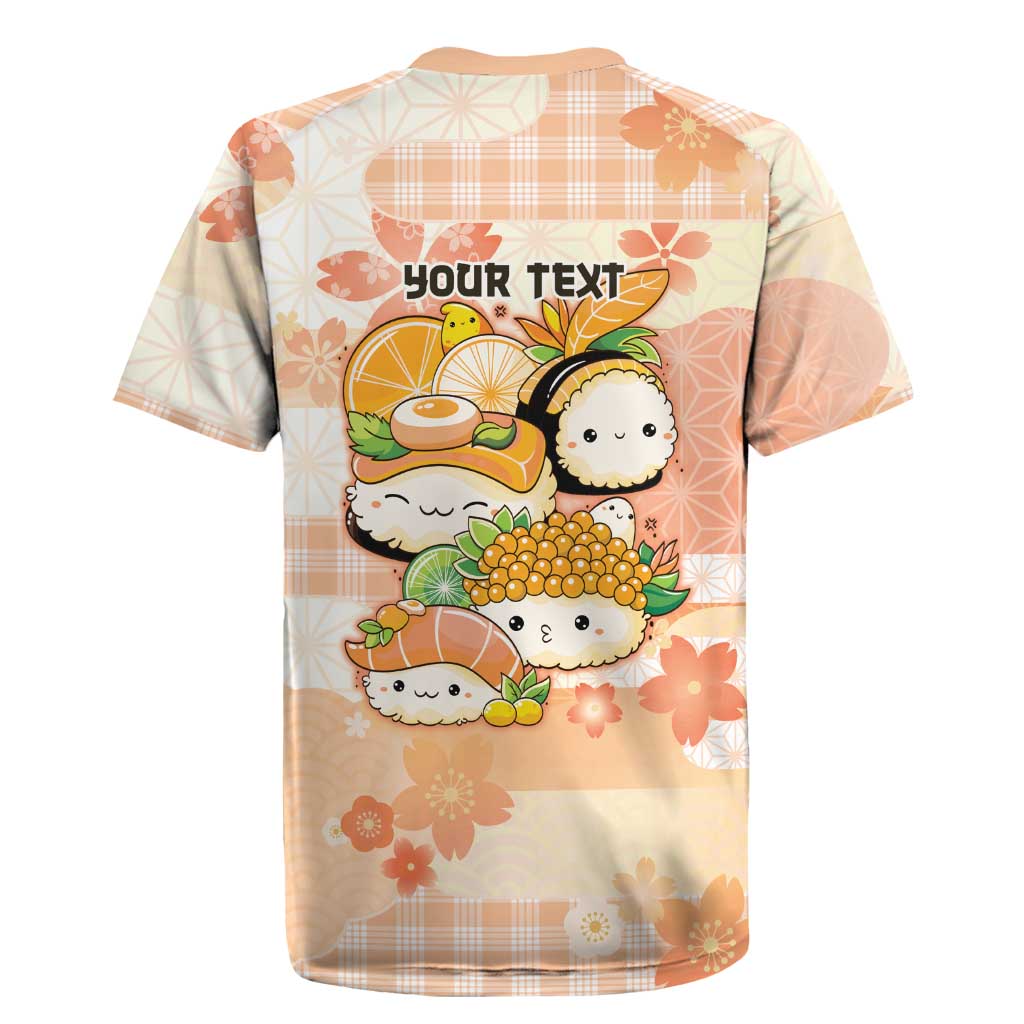 Personalized Japanese Kawaii Sushi Rugby Jersey Peach Wagara Palaka This Is How I Roll
