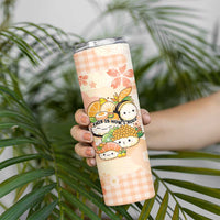 Personalized Japanese Kawaii Sushi Skinny Tumbler Peach Wagara Palaka This Is How I Roll