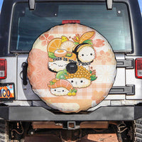 Japanese Kawaii Sushi Spare Tire Cover Peach Wagara Palaka This Is How I Roll LT9 Peach - Polynesian Pride