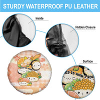 Japanese Kawaii Sushi Spare Tire Cover Peach Wagara Palaka This Is How I Roll LT9 - Polynesian Pride