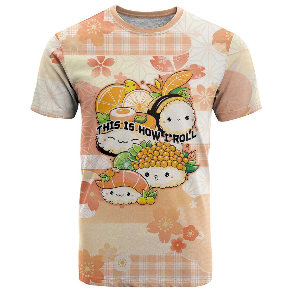 Personalized Japanese Kawaii Sushi T Shirt Peach Wagara Palaka This Is How I Roll