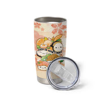 Personalized Japanese Kawaii Sushi Tumbler Cup Peach Wagara Palaka This Is How I Roll