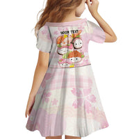 Personalized Japanese Kawaii Sushi Family Matching Off Shoulder Maxi Dress and Hawaiian Shirt Pink Wagara Palaka This Is How I Roll LT9 - Polynesian Pride