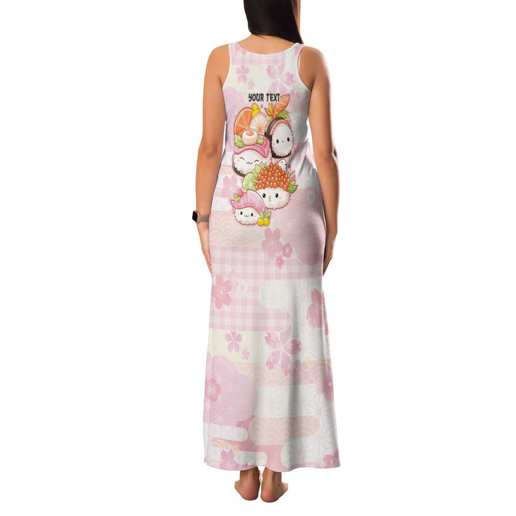 Personalized Japanese Kawaii Sushi Family Matching Tank Maxi Dress and Hawaiian Shirt Pink Wagara Palaka This Is How I Roll LT9 - Polynesian Pride