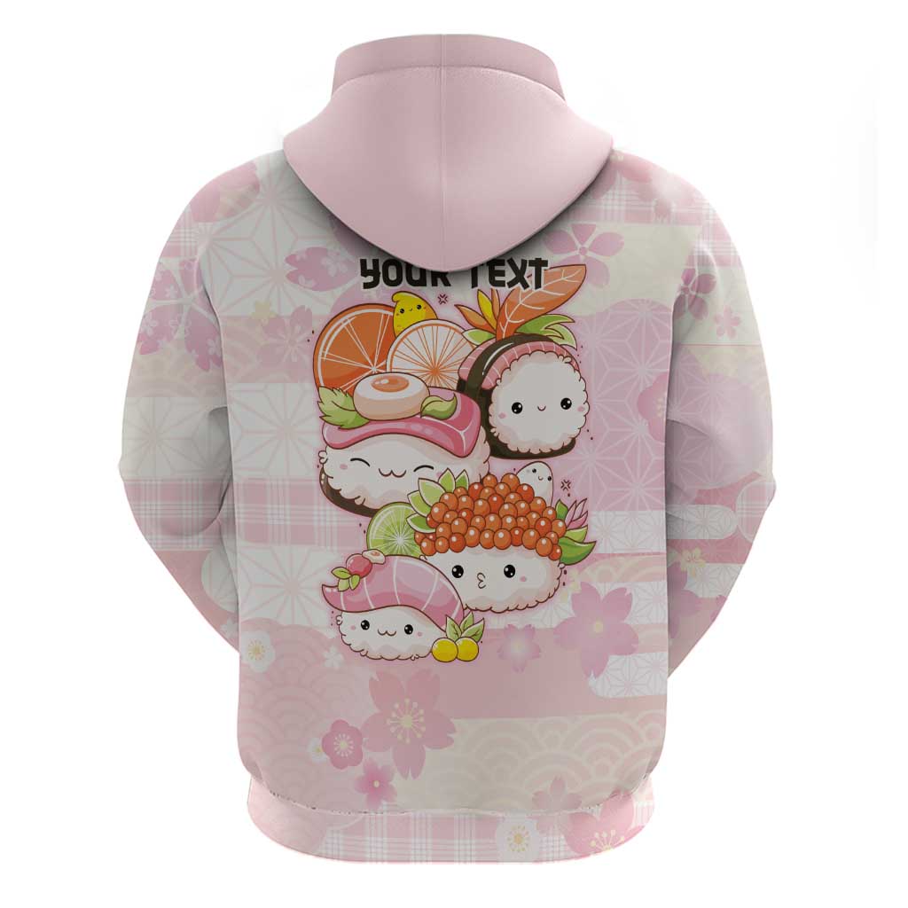 Personalized Japanese Kawaii Sushi Hoodie Pink Wagara Palaka This Is How I Roll