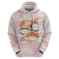 Personalized Japanese Kawaii Sushi Hoodie Pink Wagara Palaka This Is How I Roll