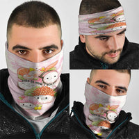 Japanese Kawaii Sushi Neck Gaiter Pink Wagara Palaka This Is How I Roll