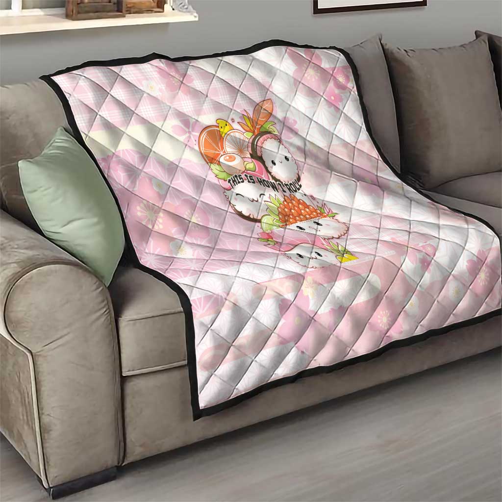 Japanese Kawaii Sushi Quilt Pink Wagara Palaka This Is How I Roll