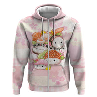 Personalized Japanese Kawaii Sushi Zip Hoodie Pink Wagara Palaka This Is How I Roll