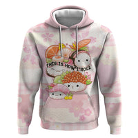 Personalized Japanese Kawaii Sushi Zip Hoodie Pink Wagara Palaka This Is How I Roll