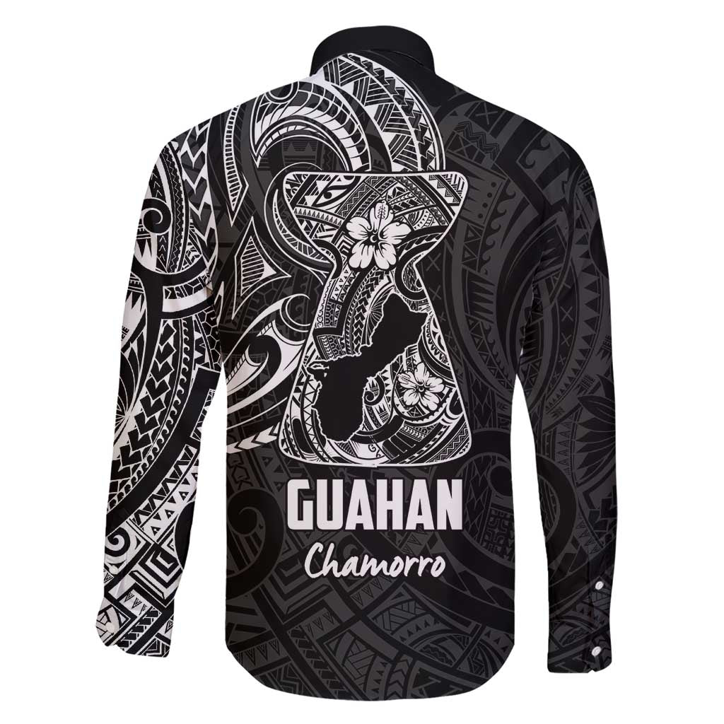 Black Guam Latte Stone Tribal Tattoo Family Matching Short Sleeve Bodycon Dress and Hawaiian Shirt Hafa Adai Six 7 One LT9 - Polynesian Pride
