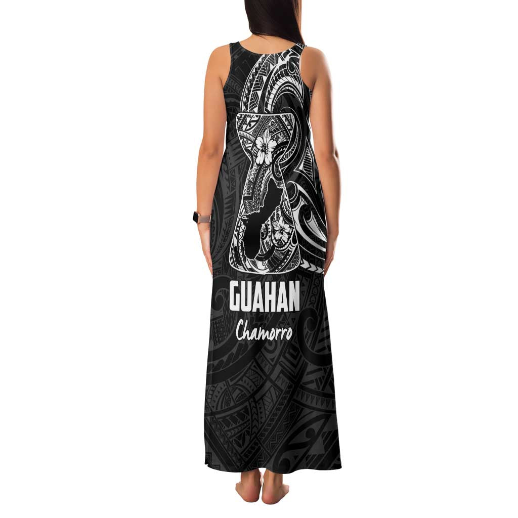 Black Guam Latte Stone Tribal Tattoo Family Matching Tank Maxi Dress and Hawaiian Shirt Hafa Adai Six 7 One LT9 - Polynesian Pride