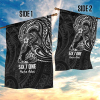Black Guam Latte Stone Tribal Tattoo Garden Flag Hafa Adai Six 7 One LT9 - Polynesian Pride