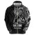Black Guam Latte Stone Tribal Tattoo Hoodie Hafa Adai Six 7 One