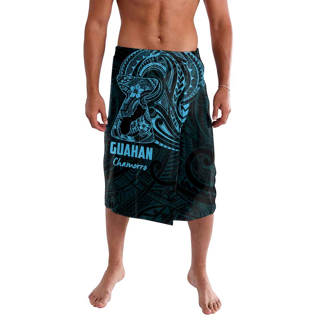 Blue Guam Latte Stone Tribal Tattoo Lavalava Hafa Adai Six 7 One LT9 Blue - Polynesian Pride