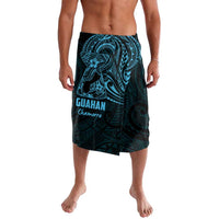 Blue Guam Latte Stone Tribal Tattoo Lavalava Hafa Adai Six 7 One LT9 Blue - Polynesian Pride