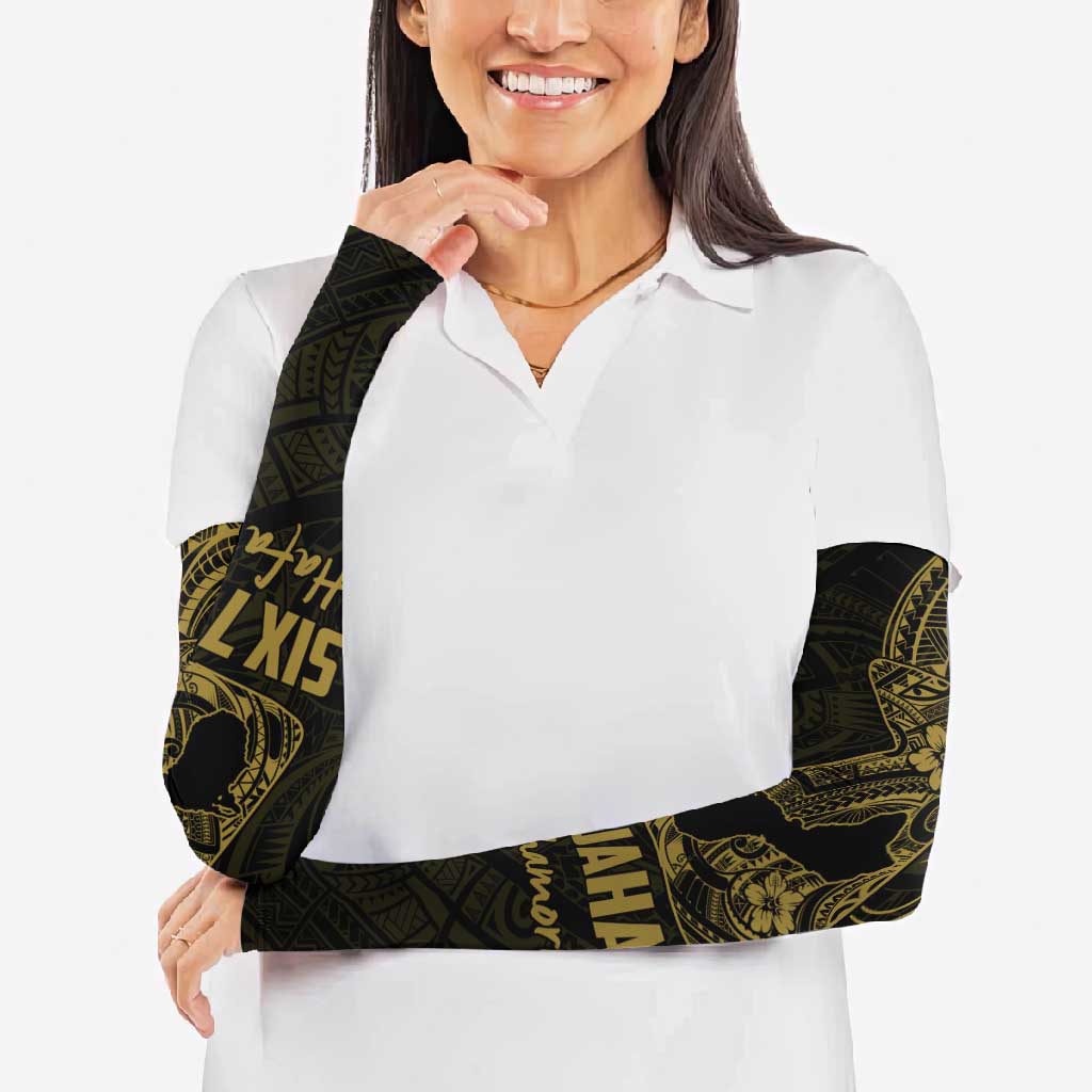 Gold Guam Latte Stone Tribal Tattoo Arm Sleeves Hafa Adai Six 7 One - Polynesian Pride