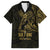 Gold Guam Latte Stone Tribal Tattoo Hawaiian Shirt Hafa Adai Six 7 One