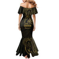 Gold Guam Latte Stone Tribal Tattoo Mermaid Dress Hafa Adai Six 7 One