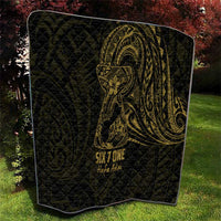 Gold Guam Latte Stone Tribal Tattoo Quilt Hafa Adai Six 7 One