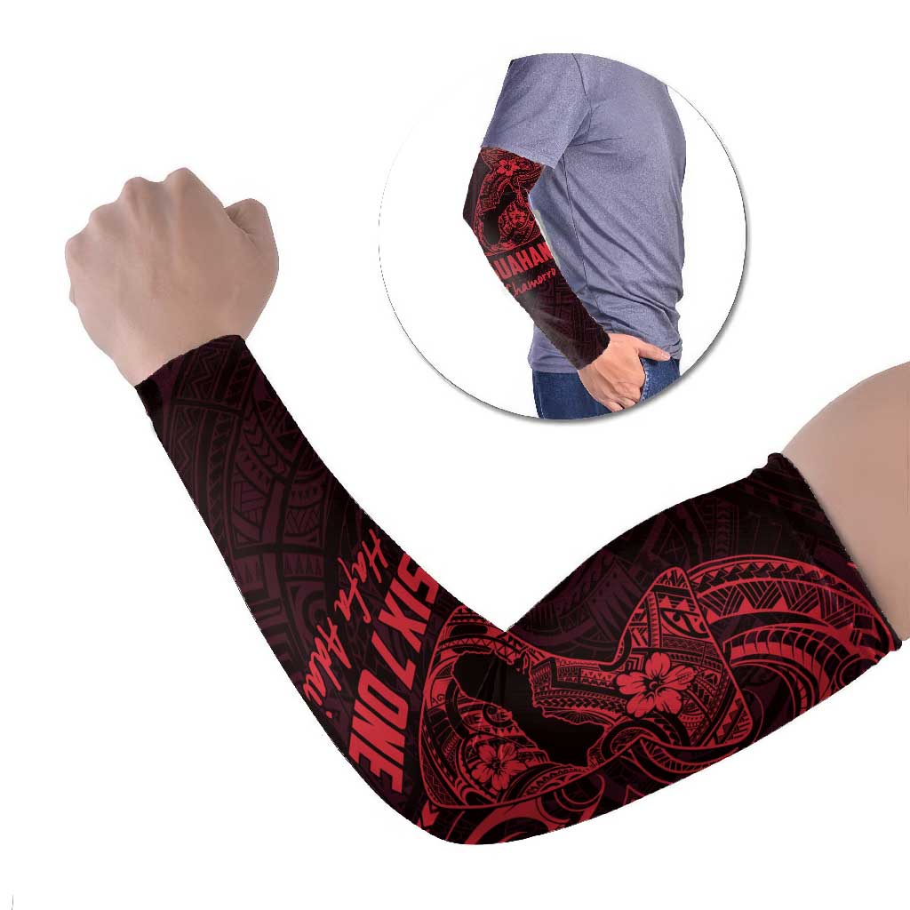 Oxblood Guam Latte Stone Tribal Tattoo Arm Sleeves Hafa Adai Six 7 One - Polynesian Pride