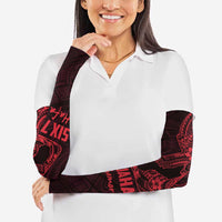 Oxblood Guam Latte Stone Tribal Tattoo Arm Sleeves Hafa Adai Six 7 One - Polynesian Pride