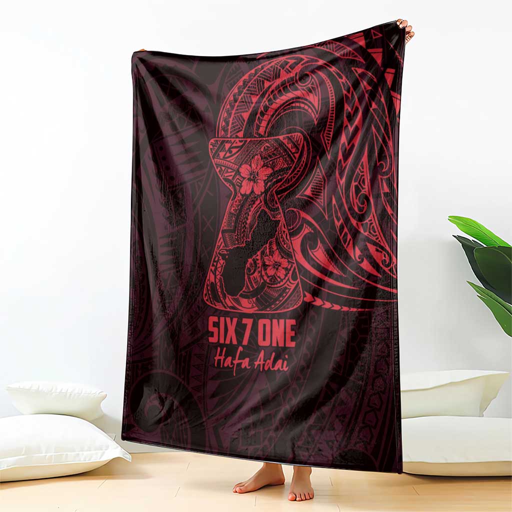 Oxblood Guam Latte Stone Tribal Tattoo Blanket Hafa Adai Six 7 One