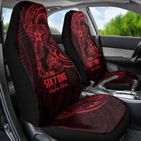 Oxblood Guam Latte Stone Tribal Tattoo Car Seat Cover Hafa Adai Six 7 One LT9 - Polynesian Pride