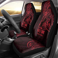 Oxblood Guam Latte Stone Tribal Tattoo Car Seat Cover Hafa Adai Six 7 One LT9 - Polynesian Pride