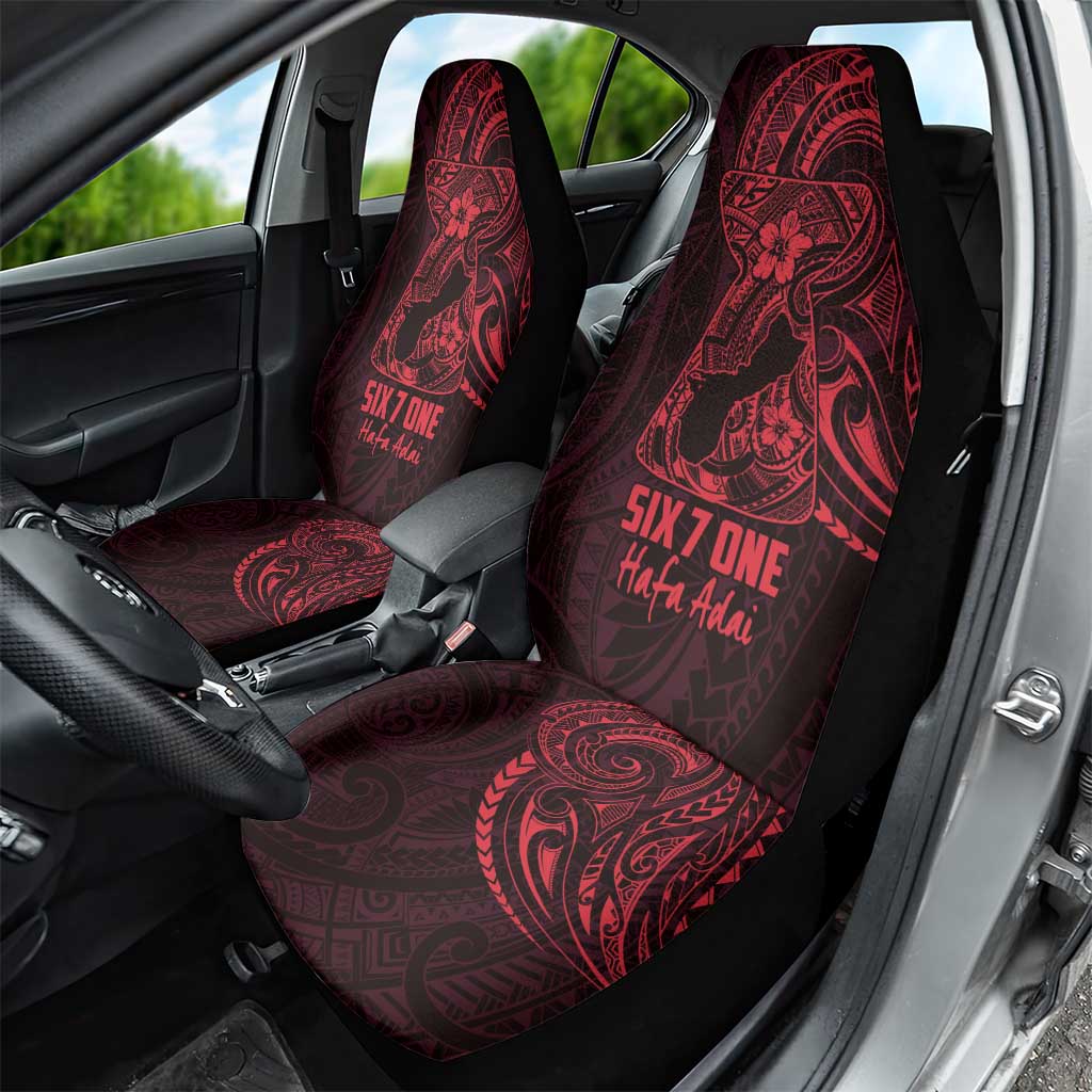 Oxblood Guam Latte Stone Tribal Tattoo Car Seat Cover Hafa Adai Six 7 One LT9 - Polynesian Pride