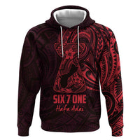 Oxblood Guam Latte Stone Tribal Tattoo Hoodie Hafa Adai Six 7 One