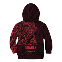 Oxblood Guam Latte Stone Tribal Tattoo Kid Hoodie Hafa Adai Six 7 One LT9 - Polynesian Pride