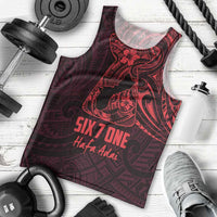 Oxblood Guam Latte Stone Tribal Tattoo Men Tank Top Hafa Adai Six 7 One