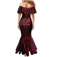 Oxblood Guam Latte Stone Tribal Tattoo Mermaid Dress Hafa Adai Six 7 One LT9 - Polynesian Pride
