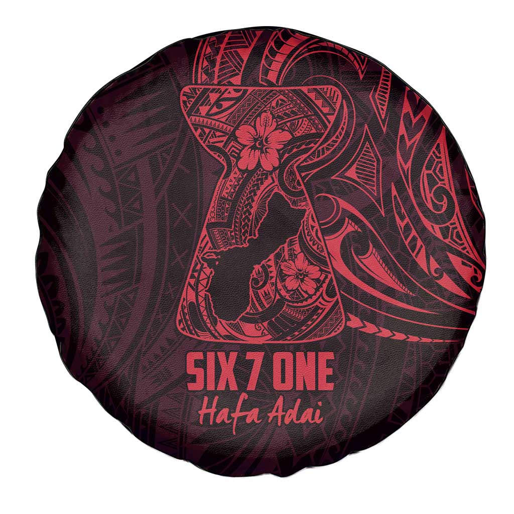 Oxblood Guam Latte Stone Tribal Tattoo Spare Tire Cover Hafa Adai Six 7 One LT9 - Polynesian Pride