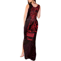 Oxblood Guam Latte Stone Tribal Tattoo Tank Maxi Dress Hafa Adai Six 7 One LT9 - Polynesian Pride