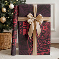 Oxblood Guam Latte Stone Tribal Tattoo Wrapping Paper Hafa Adai Six 7 One LT9 - Polynesian Pride