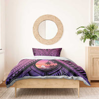 Guam Chamorro Artsy Bedding Set Guahan Sunset Beach