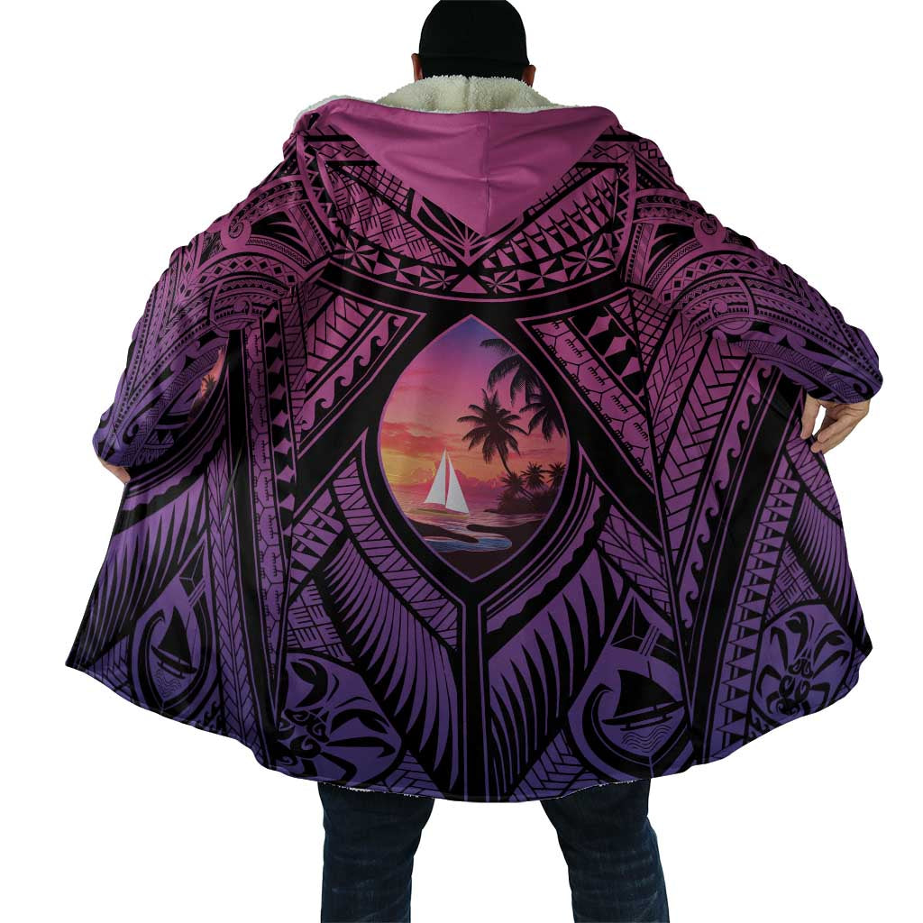 Guam Chamorro Artsy Cloak Guahan Sunset Beach - Polynesian Pride
