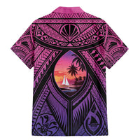 Guam Chamorro Artsy Family Matching Mermaid Dress and Hawaiian Shirt Guahan Sunset Beach LT9 - Polynesian Pride