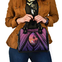 Guam Chamorro Artsy Shoulder Handbag Guahan Sunset Beach